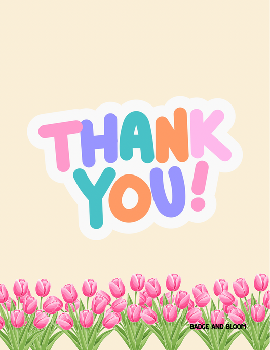 Thank You Tulip Card