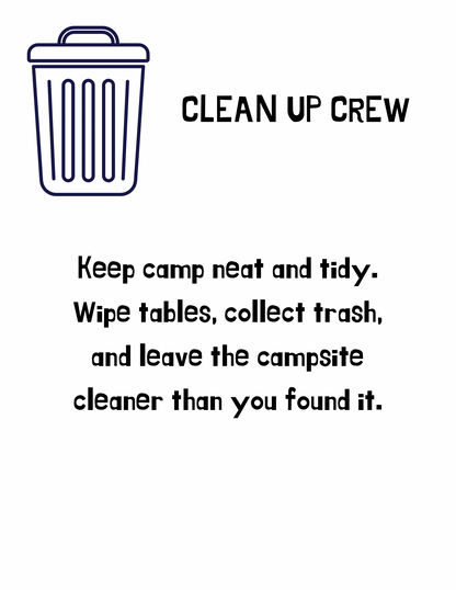 Camp Kapers Printable