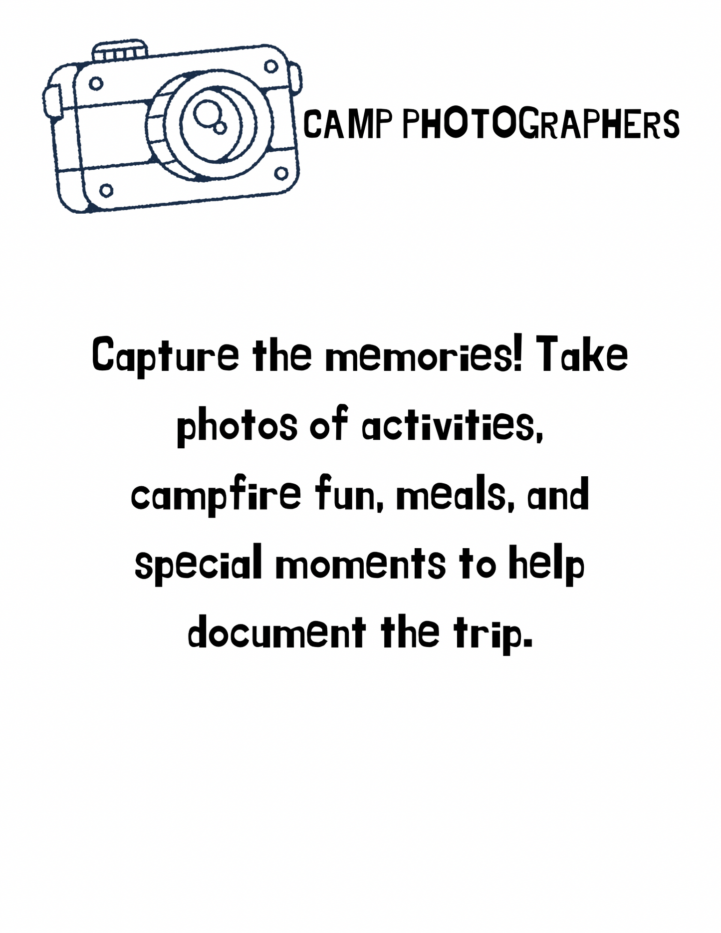 Camp Kapers Printable