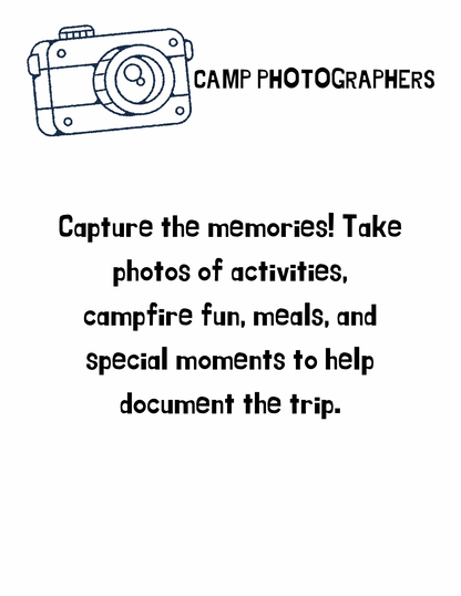 Camp Kapers Printable