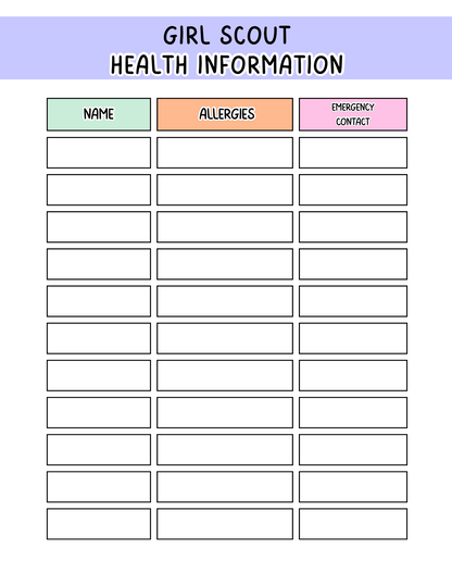 Troop Leader Planner
