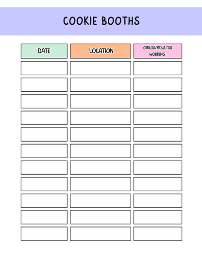 Troop Leader Planner